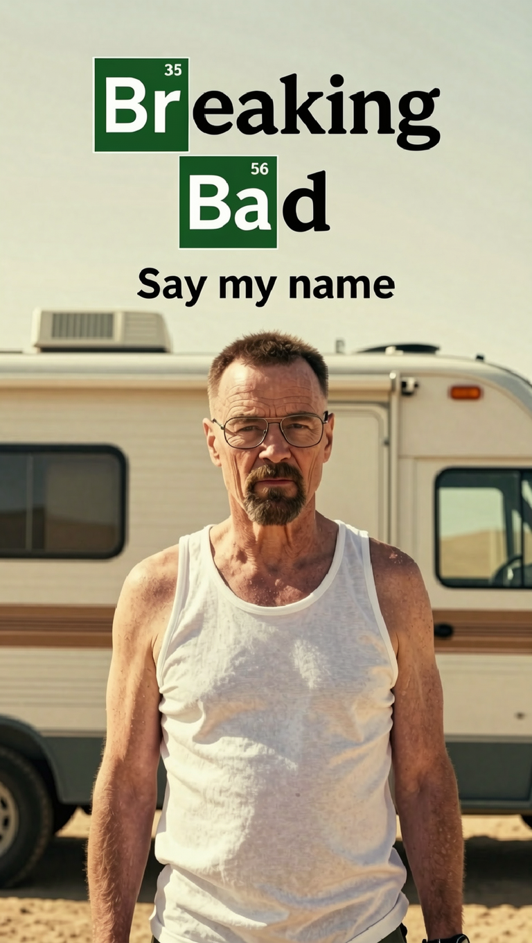 A vertical Breaking Bad series poster