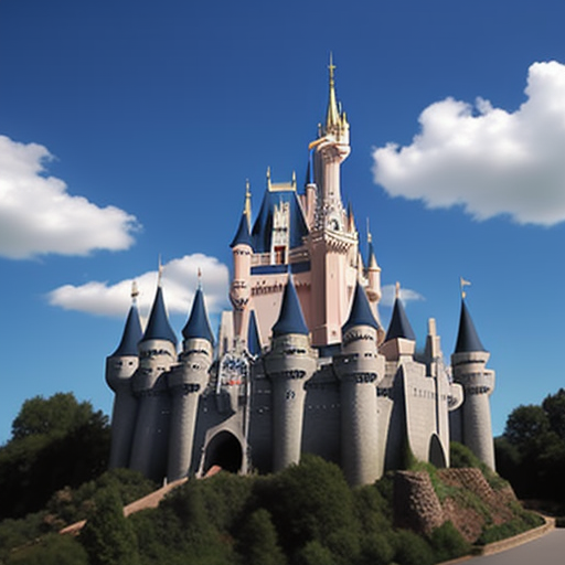 Input image of a large castle